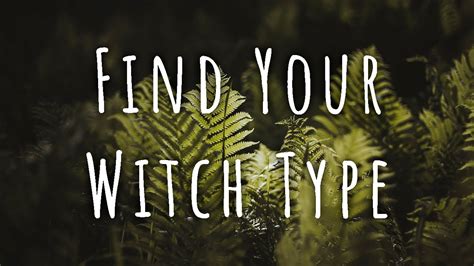 Which type of witch are you